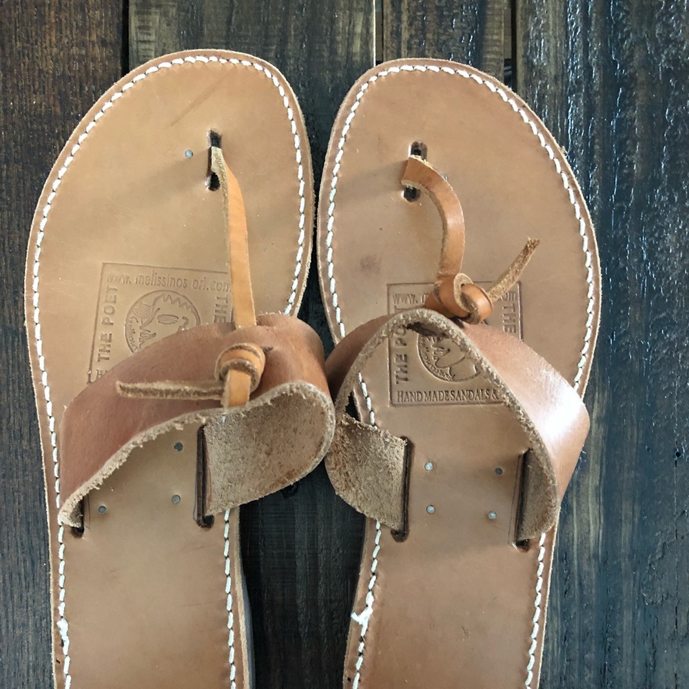 💥Tan Leather Sandals Sz 7